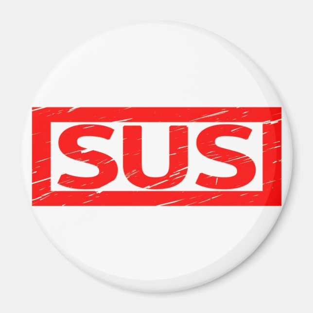 Sus Stamp Magnet (Front)