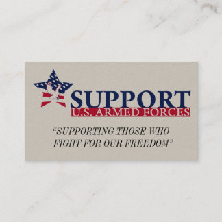 SUSAForg logo, “SUPPORTING THOSE WHO   FIGHT FO... Referral Card
