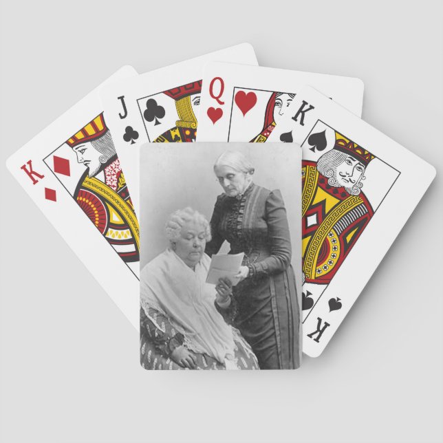 Susan B Anthony and Elizabeth Cady Stanton Playing Cards (Back)