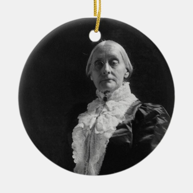 Susan B. Anthony Ceramic Tree Decoration (Front)
