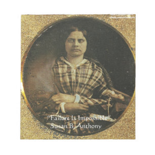 Susan B Anthony Wisdom Quote Gifts & Cards Notepad