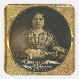Susan B Anthony Wisdom Quote Gifts & Cards Square Sticker