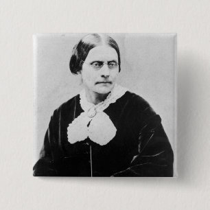 Susan Brownell Anthony c.1871 15 Cm Square Badge