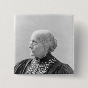 Susan Brownell Anthony c.1890-1906 15 Cm Square Badge