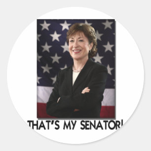 Susan Collins, That's My Senator! Classic Round Sticker