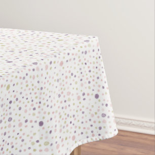 Susan Confetti Watercolor Dots Table Cloth