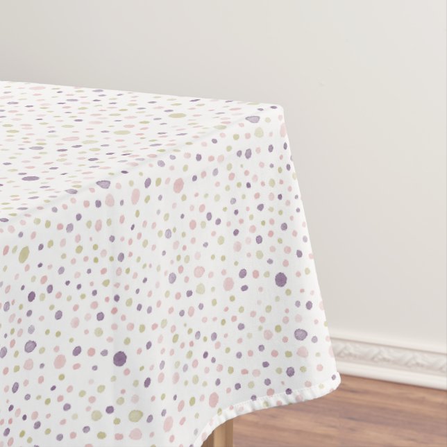 Susan Confetti Watercolor Dots Table Cloth (In Situ)