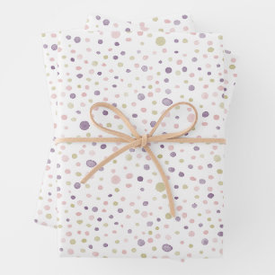 Susan Confetti Watercolor Dots Wrapping Paper