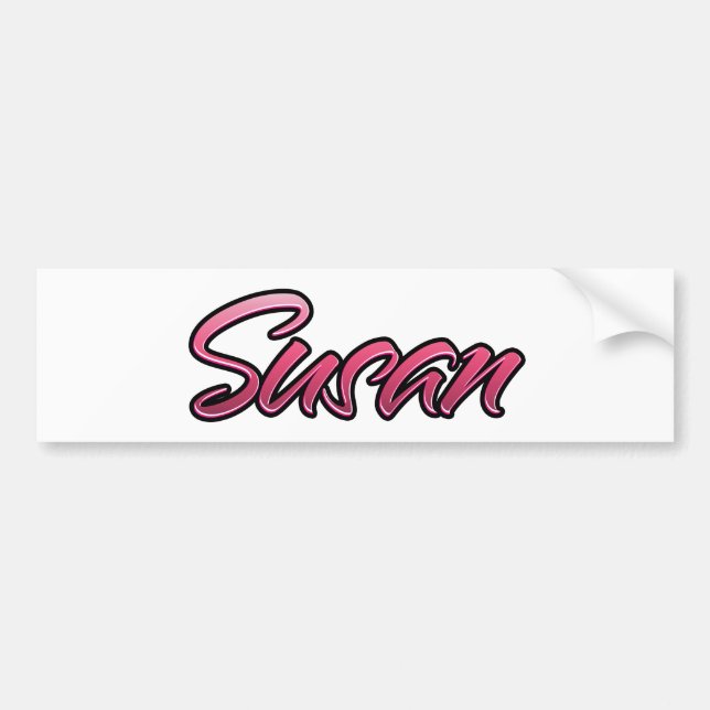 Susan faded pink Aufkleber Sticker (Front)