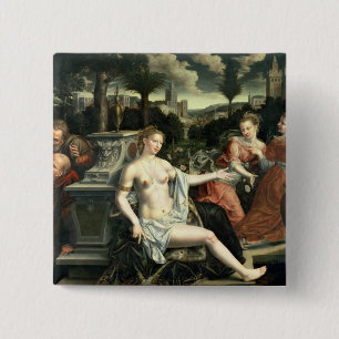 Susanna and the Elders, 1567 15 Cm Square Badge