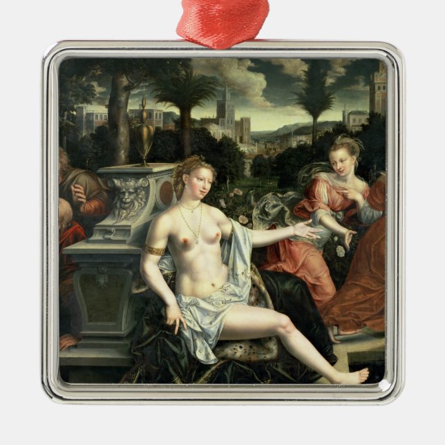 Susanna and the Elders, 1567 Metal Tree Decoration (Front)