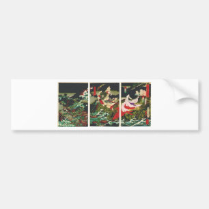 Susano slaying the Yamata-no-Orochi ca. 1870s Bumper Sticker