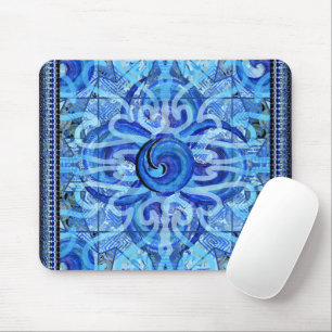 Susea Blu Studios Water Mandela Mouse Pad