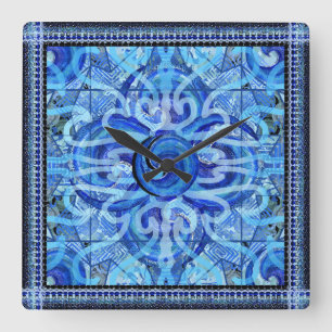 Susea Blue Studios Wave Mandela Clock