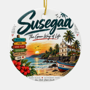 Susegad — The Goan Way of Life Ceramic Tree Decoration