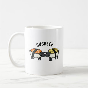 Susheep Funny Sushi Sheep Pun  Coffee Mug
