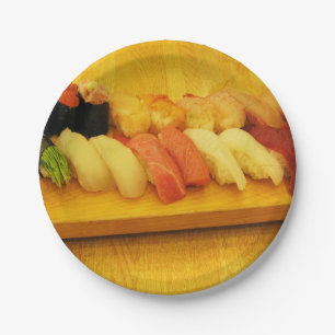 Sushi 寿司 paper plate