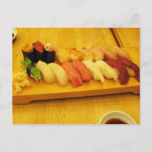 Sushi 寿司 postcard