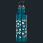 Sushi 710 Ml Water Bottle<br><div class="desc">Cute sushi pattern for lovers of Japan and good food.  Original art by Nic Squirrell.</div>