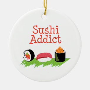 Sushi Addict Ceramic Tree Decoration
