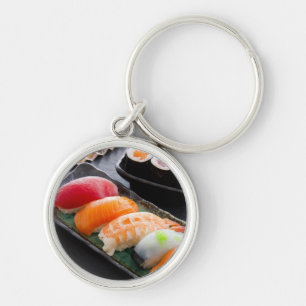 Sushi and rolls key ring