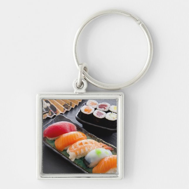 Sushi and rolls key ring (Front)