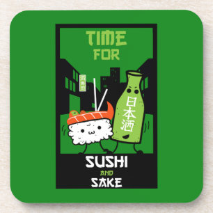 Sushi And Sake Foodies  Coaster