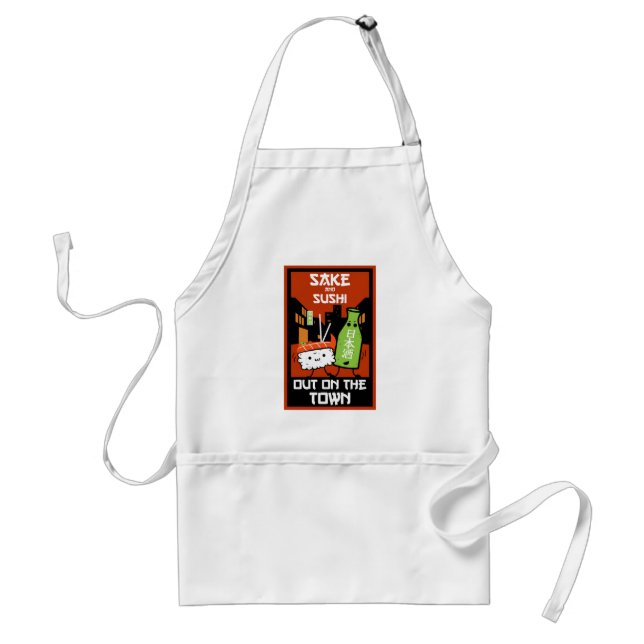 Sushi And Sake Foodies   Napkin Standard Apron (Front)