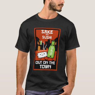 Sushi And Sake Foodies T-Shirt