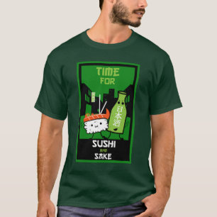 Sushi And Sake Foodies   T-Shirt