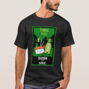 Sushi And Sake Foodies  T-Shirt