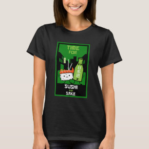 Sushi And Sake Foodies  T-Shirt