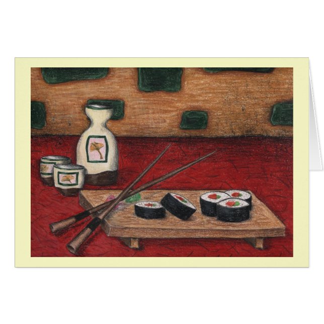 sushi and sake note (Front Horizontal)