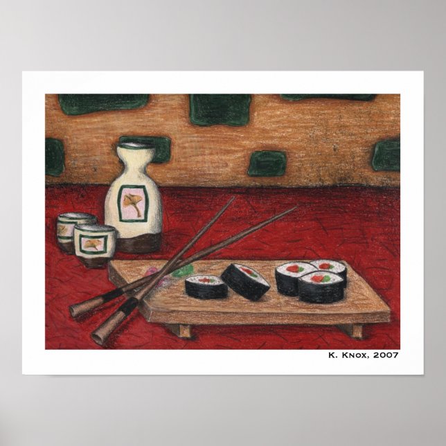 Sushi and Sake Poster (Front)
