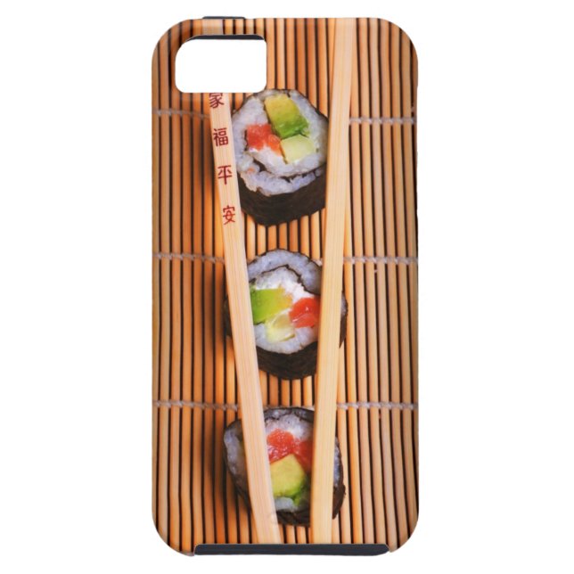Sushi and wooden chopsticks Case-Mate iPhone case (Back)