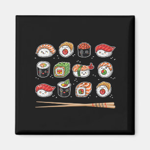Sushi Anime Kawaii Japanese Food Lover Otaku Manga Magnet
