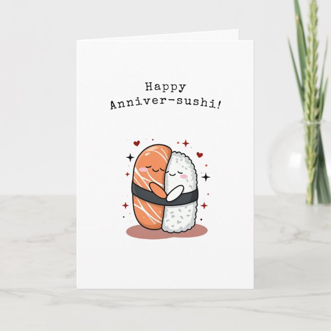 Sushi Anniversary Card (Front)