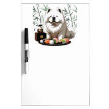 SUSHI ANYONE - Cream Chow Dry Erase Board
