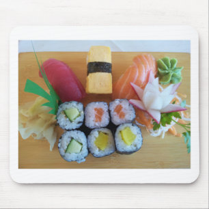 Sushi Asia Fish Rice Food Mouse Mat