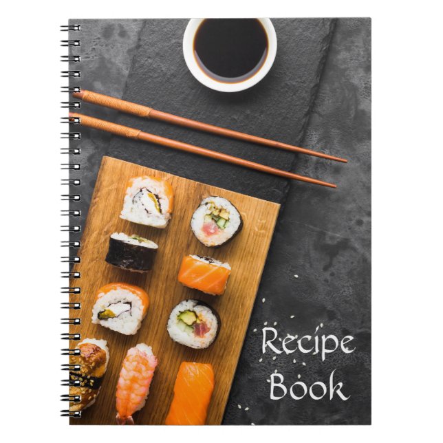 Sushi Asian Japanese food recipe journal (Front)