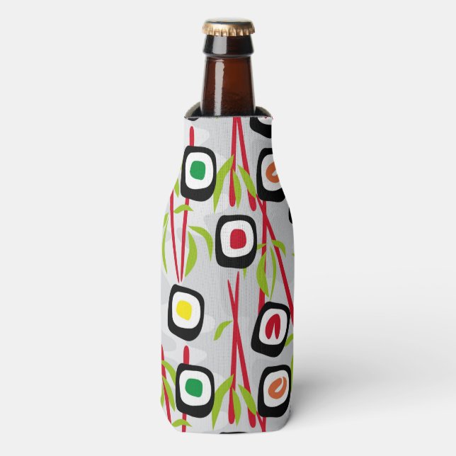 Sushi background bottle cooler (Bottle Front)