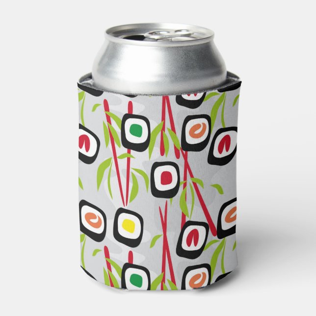 Sushi background can cooler (Can Front)