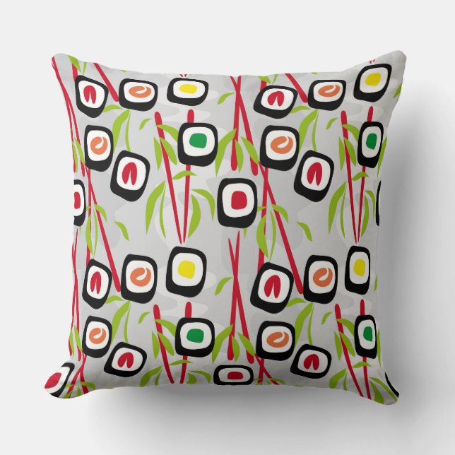 Sushi background cushion (Front)