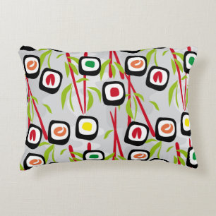 Sushi background decorative cushion