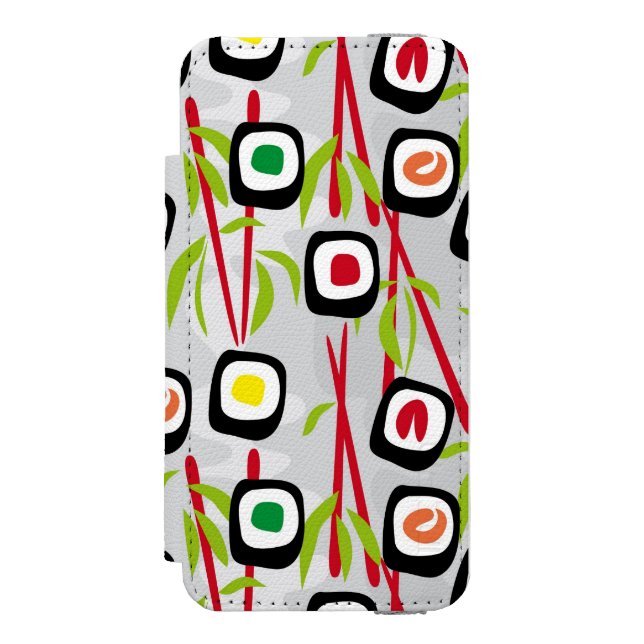 Sushi background incipio iPhone wallet case (Folio Front)