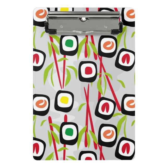 Sushi background mini clipboard (Front)