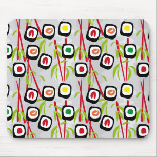 Sushi background mouse mat