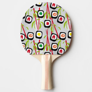 Sushi background ping pong paddle