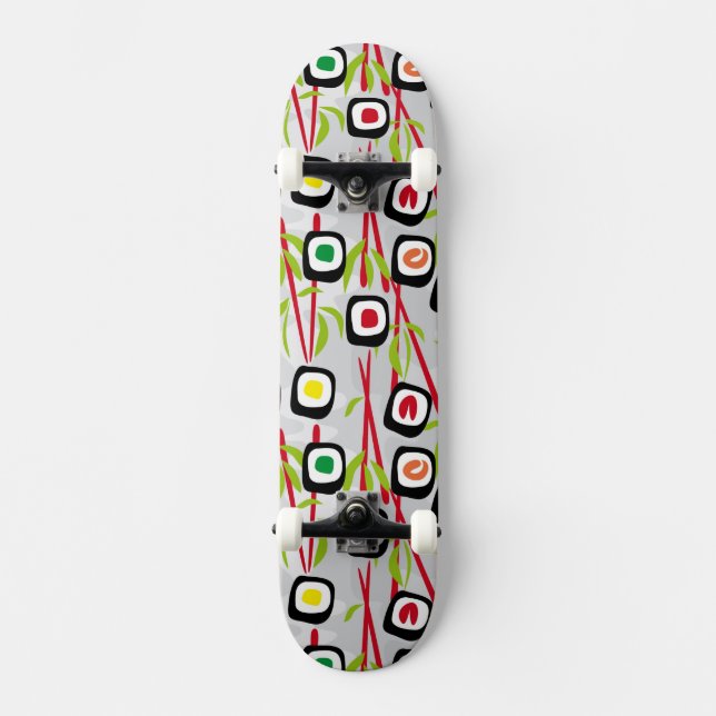 Sushi background skateboard (Front)