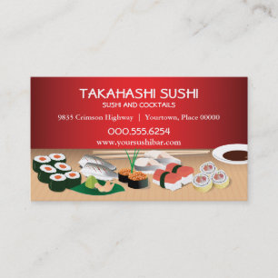 Sushi Bar Business Card